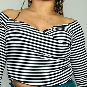 Forever 21 Stripe Cropped Top